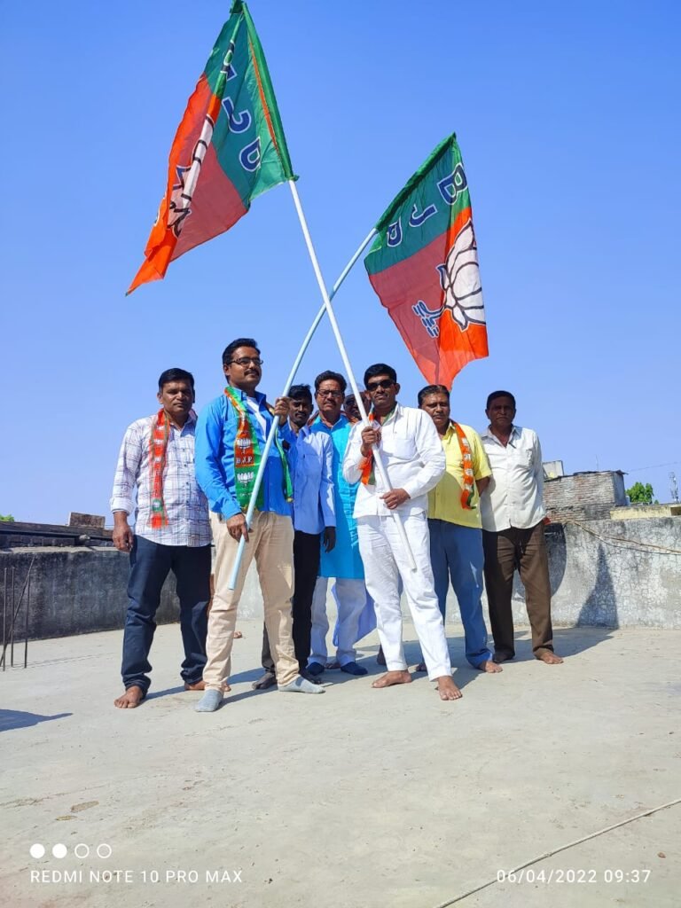 लोणार तालुक्यात ठिकठिकाणी मोठ्या उत्साहात भाजपा स्थापना दिवस साजरा….