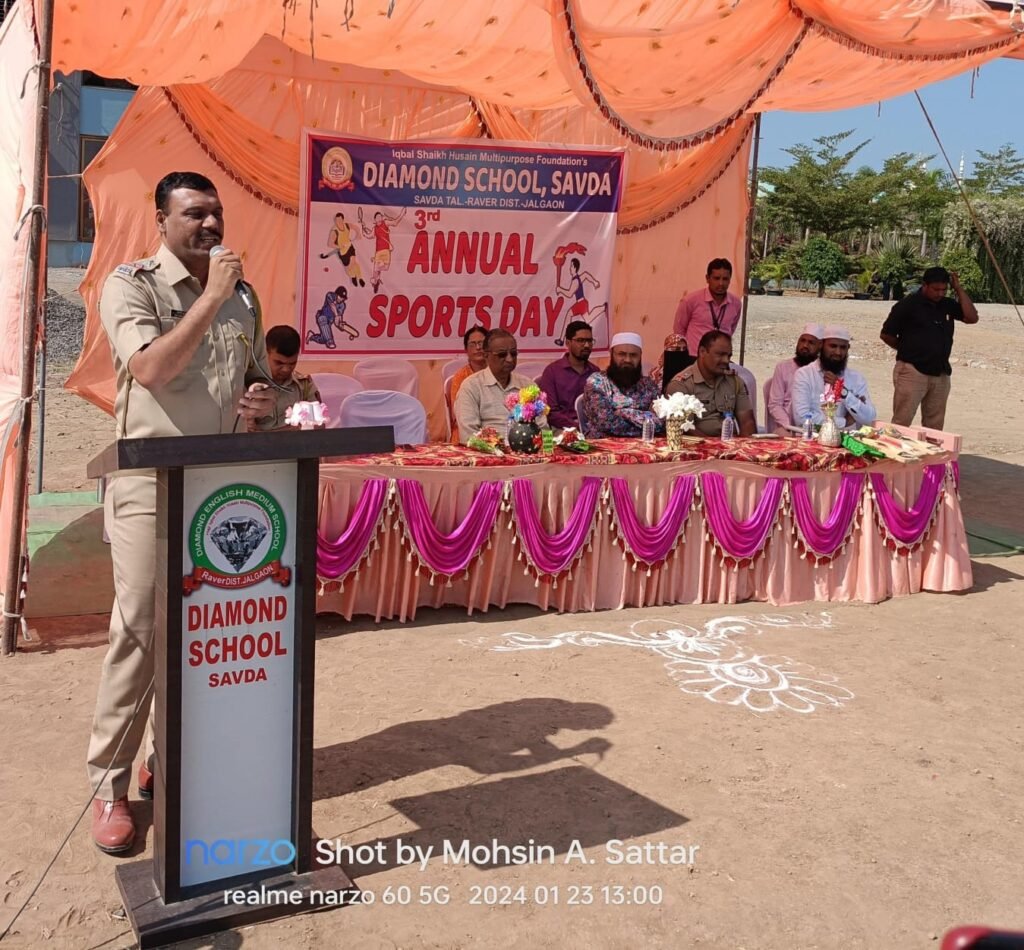 सावद्यातील डायमंड शाळेत क्रीडा स्पर्धा उत्साहात