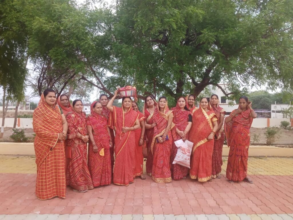 जामनेरला राजस्थानी महिला मंडळातर्फे गणगोर सण साजरा