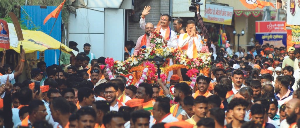 आ.किशोर पाटील, माजी आ. दिलीप वाघ यांचे शक्ति प्रदर्शनात नामांकन दाखल