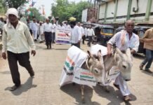 Malkapur Municipal Council : मलकापुरला नगरपरिषदेवर काँग्रेसने काढला गाढव मोर्चा