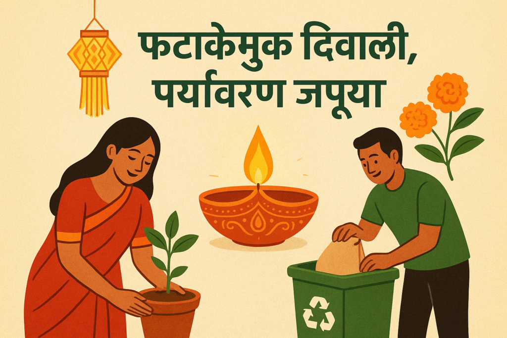 Firecracker-Free Diwali : लेख… फटाकेमुक्त दिवाळी : पर्यावरण रक्षणास लावा हातभार