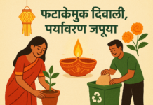 Firecracker-Free Diwali : लेख… फटाकेमुक्त दिवाळी : पर्यावरण रक्षणास लावा हातभार