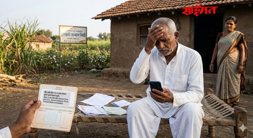 Chalisgaon; Online fraud: Farmer's bank account hacked, Rs 5.5 lakh stolen