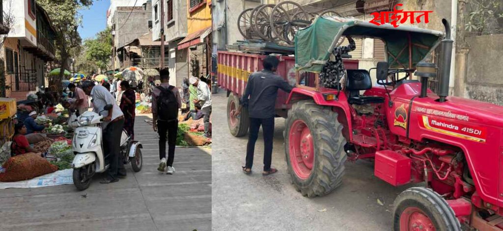 Jalgaon: Action finally taken against encroachment in Shanipeth; Lanes cleared with intervention of corporators