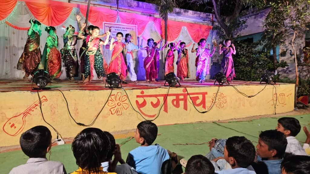 Cultural performance at Chinchkhede Secondary School;
