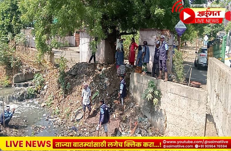 जळगावकरांची सुरक्षा वाऱ्यावर सोडणाऱ्या अधिकाऱ्यांना महापौरांचा ‘शॉक’; सुट्टीच्या दिवशी थेट नाल्यावर उतरून घेतली झाडाझडती!