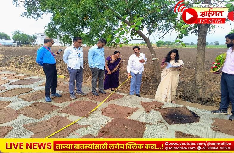 जिल्हा परिषद सीईओ करिश्मा नायर यांची कानळदा येथे धडक पाहणी; रस्ता कामाच्या गुणवत्तेबाबत दिल्या कडक सूचना!